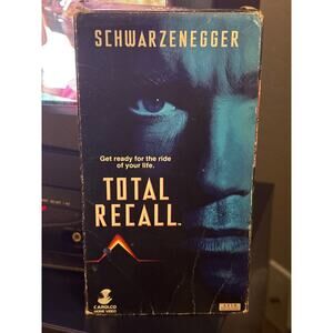 Total Recall VHS 1990 Schwarzenegger Carolco Home Video